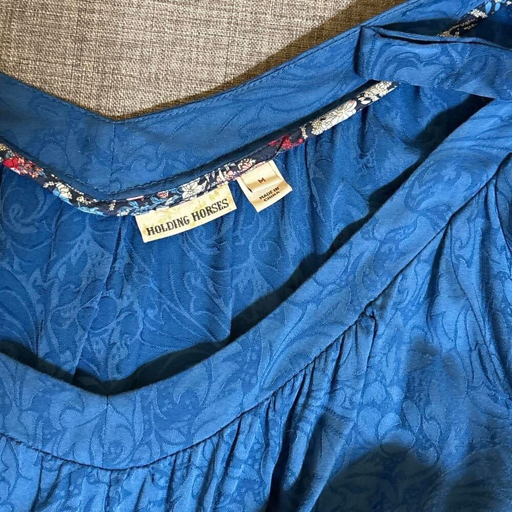 Anthropologie Women's Blue Dress